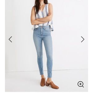 Madewell 10" High-Rise Skinny Jeans Annapolis 30